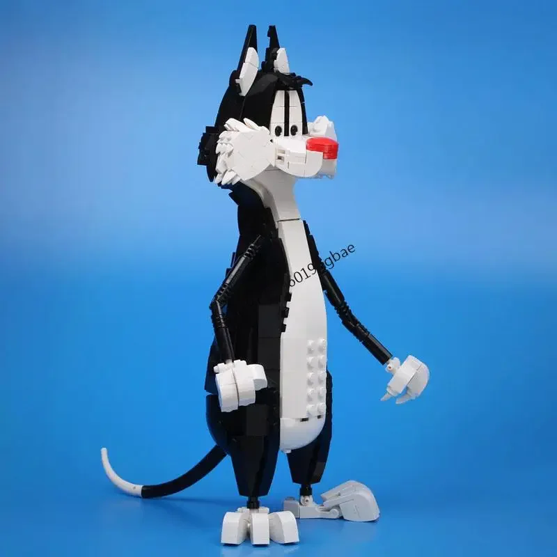 New 406Pcs Hot Selling Cartoon Series Moc Sylvester Cat Model Figure Bricks Custom Puzzle Diy Creative Ideas Toys Birthday Gifts