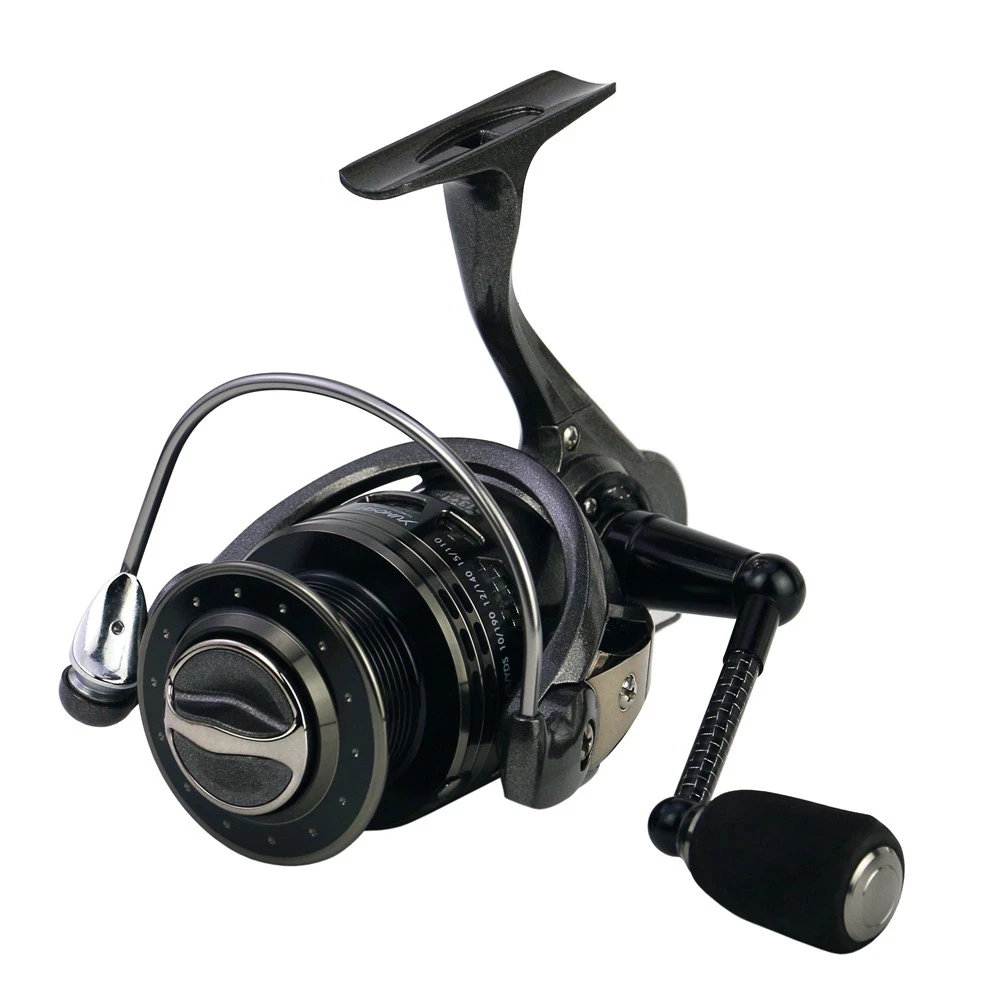 

High Speed Spinning Fishing Reel 5.5:1,13+1BB Lightweight Ultra Smooth Spin Reels,All Metal Aluminum Body, No Gap