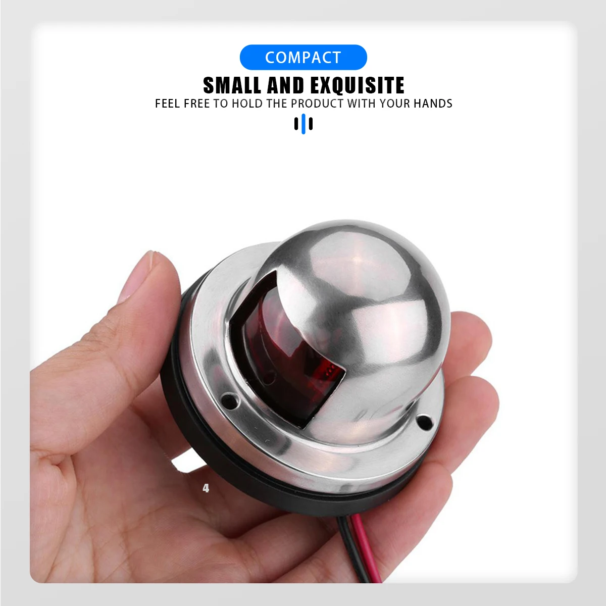 1/2 Stuks Rood Groen Led Boot Navigatie Licht 12V IP68 Waterdichte Zeilen Signaal Lamp Marine Jacht waarschuwingslichten