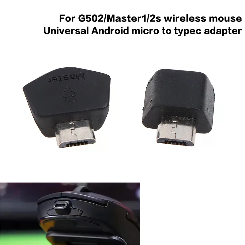 For G502/Master Wireless Mouse Universal Adapter Android Micro To Type C Head Replacement Repair Parts