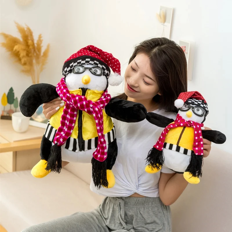 2Sizes Friends Joey\'s Friend Hugsy Plush Toys Cute Penguin Rachel Stuffed Dolls Toys for Children Kids Birthday Christmas Gift