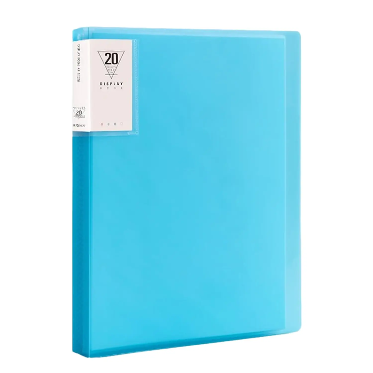 

M&G 20 Pocket Binder with Plastic Sleeves 9.2x12, Portfolio Folder with Clear Sheet Protectors, Art Presentation Book, Display 4