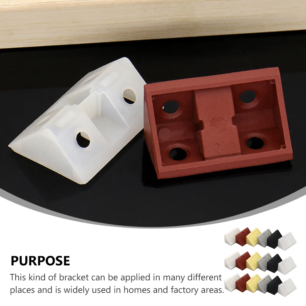 

60pcs Plastic Layer Shelf Supports Brackets For Cabinet Closet Door Storage With Mounting Holes Angle Bracket Furniture
