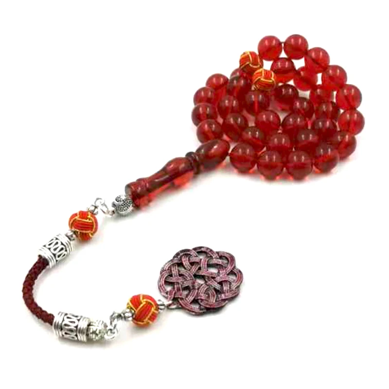 

Tasbih Red Resin 33 45 51 66 99 prayer beads muslim Bracelets islamic rosary Ramadan Arabic Accessories Eid gift misbaha