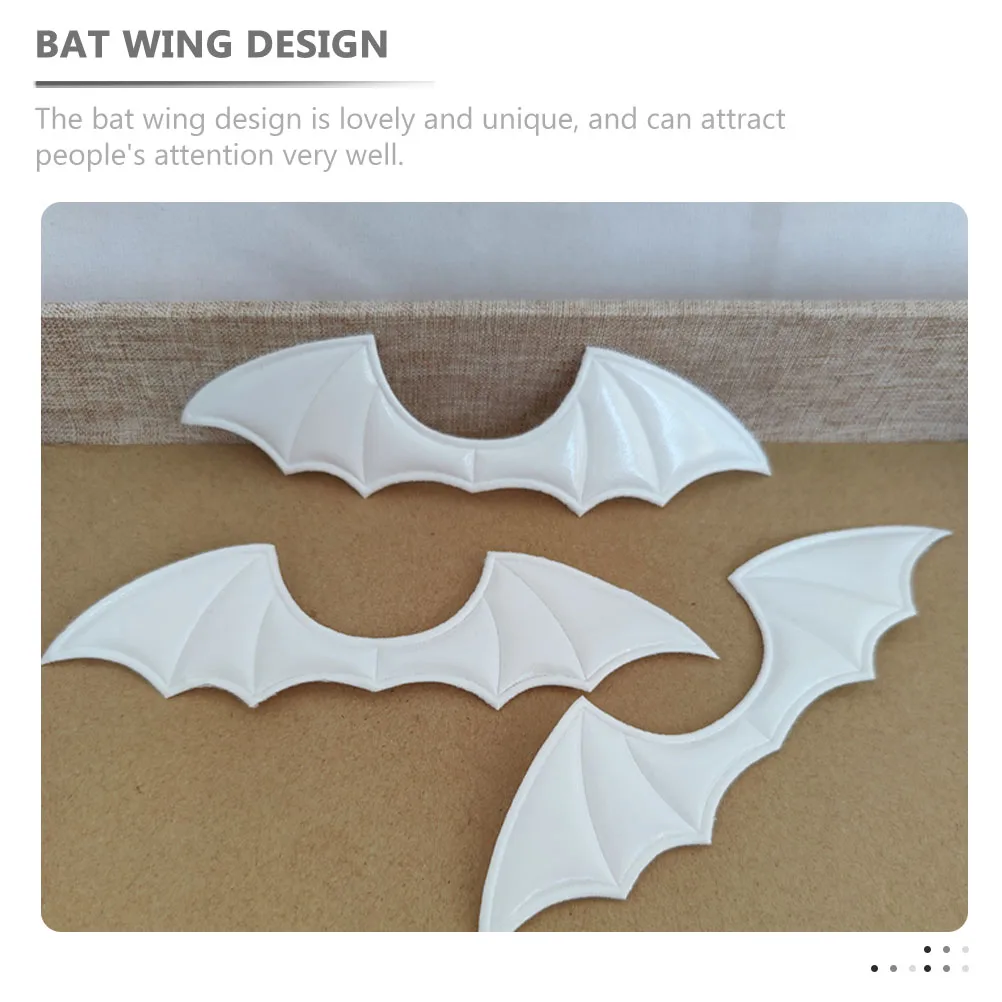 

20pcs Cloth Bat Diy Craft For Halloween Party Shoe Clothes Accessories Bat Wing Sewing Supply Decorative Wing Crafts