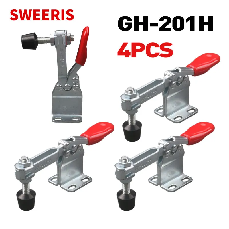 SWEERIS GH-201H Hrizontal Toggle Clamp Quick Release T Set Woodworking Fix Clip Tool for Carpentry Hand Tools GH-201H