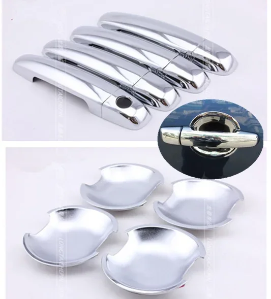 FUNDUOO For Suzuki Swift 2005-2017 Grand Vitara 2005 - 2017 New Chrome Car Door Handle + Cup Cover Trim Styling Accessories