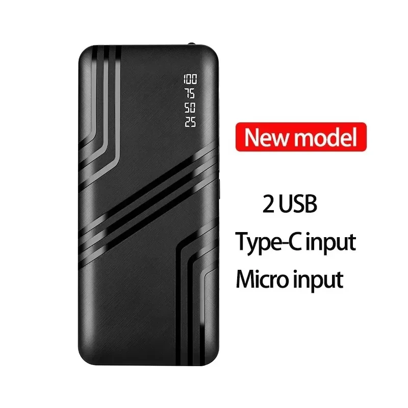 Ultra Thin Power Bank 10000mAh Portable Large Capacity Mobile Phone Charger Digital Display Universal Mobile Power Supply