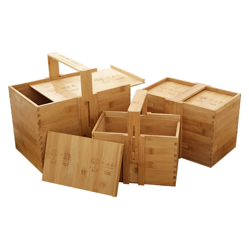 Solid wood tea box,