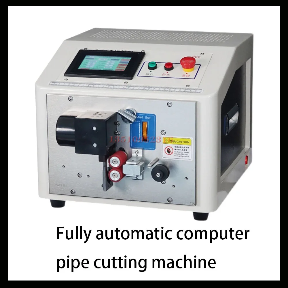 

New automatic computer pipe cutting machine shearing machine heat shrinkable tube yellow wax tube nylon cutting machine FY-302