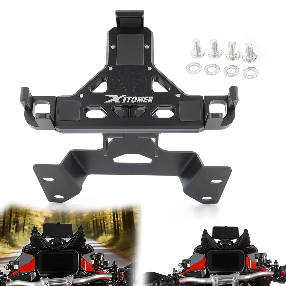 

GPS Navigation Bracket Motorcycle GPS Mount Phone Holder bracket Multistrada V4 V4S V4 RS V4 Pikes Peak Rallly Fit For Ducati