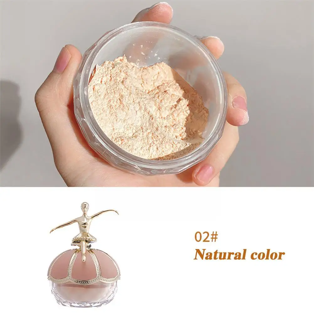 Ballet Face Loose Setting Powder Waterproof Long Lasting Oil Foundation Matte Invisible Base Makeup Facial Pores Control S6I9