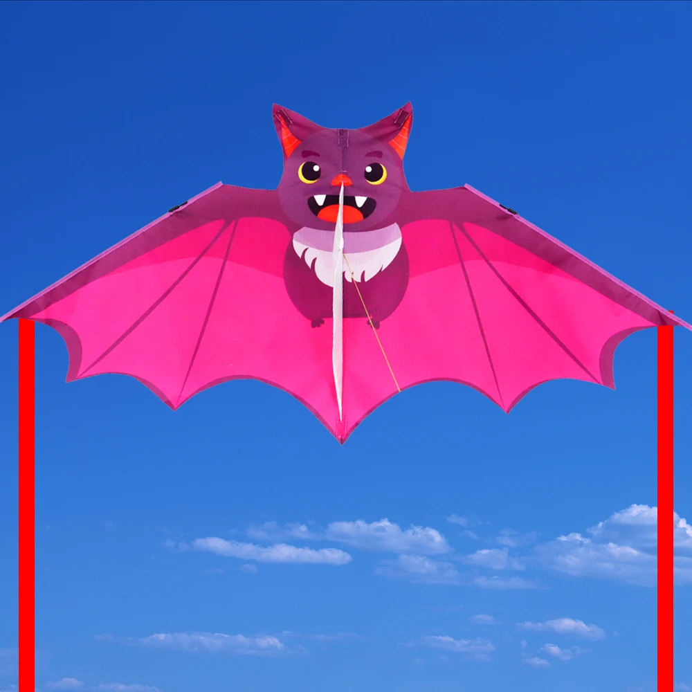 من السهل الطيران الملونة الخفافيش طائرة ورقية ذيل طويل 50 متر طائرة ورقية خط الأطفال طائرة ورقية جيدة تحلق الاطفال هدية لعبة طائرة بلاستيكية