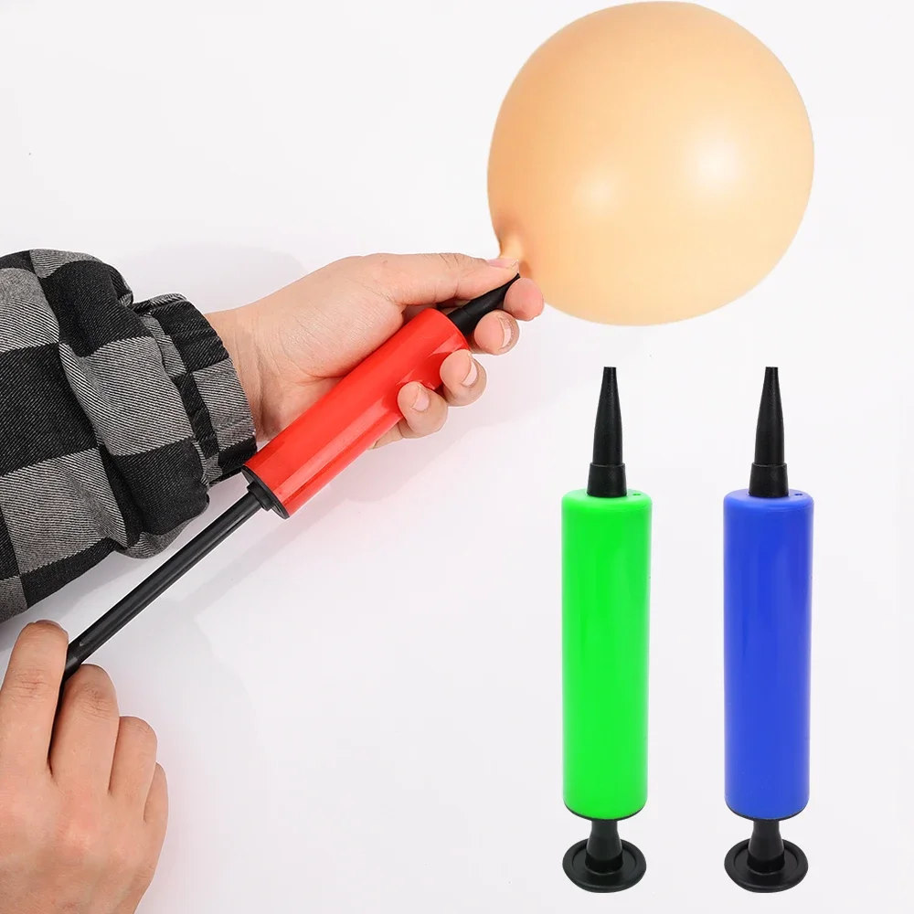 Balloon Pump Air Inflator Hand Push Portable Colorful Balloon for Wedding Birthday Party Tool Supplies Balloon Pump Accessories