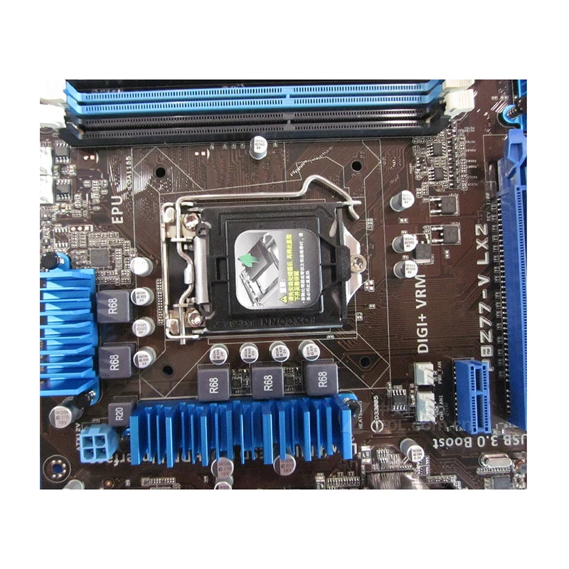 Imagem -02 - Placa-mãe Intel-z77 Lx2 Lga1155 Lga 1155 Ddr3 32gb Usb 2.0 Sata3 Desktop Mainboard Original