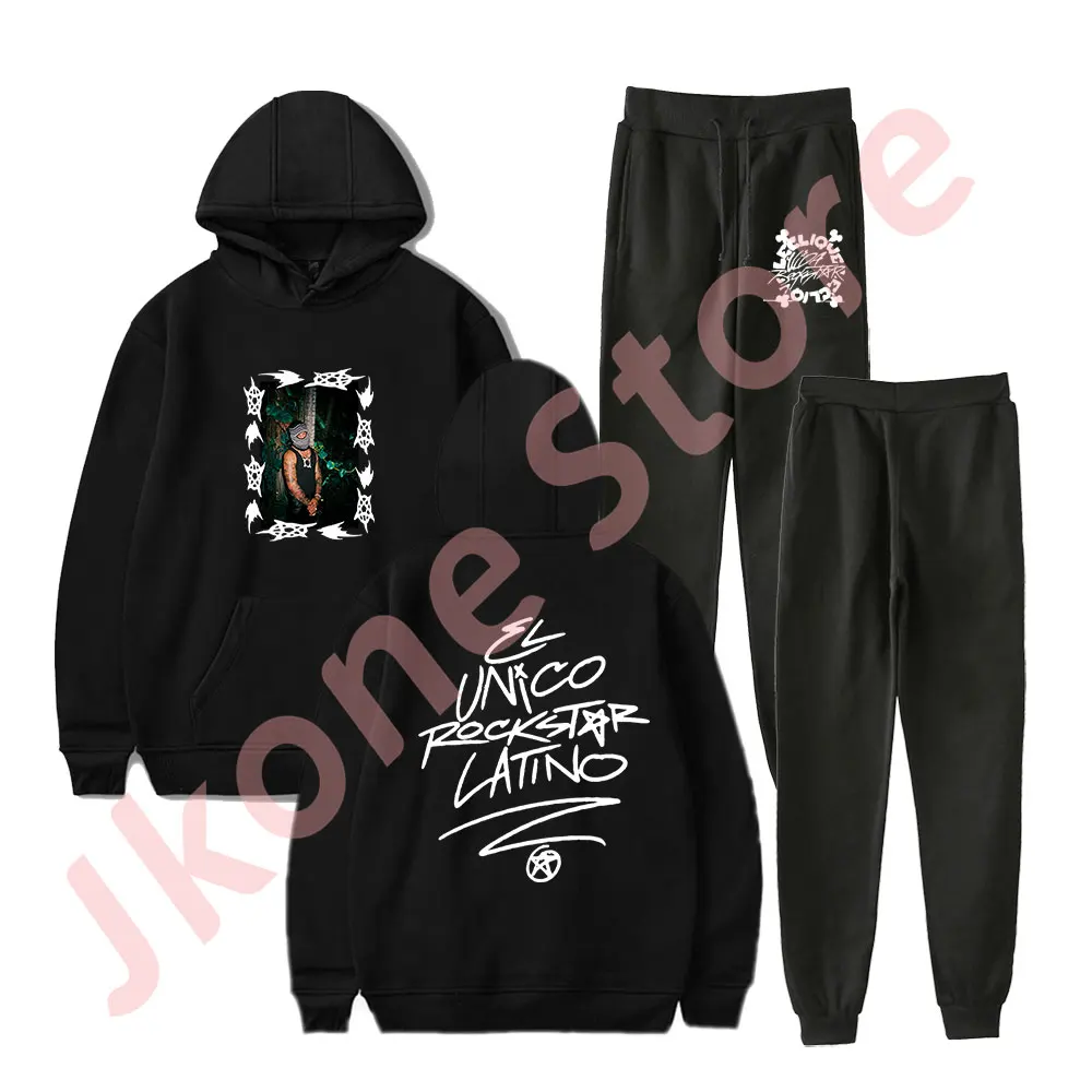 Jhayco Album Cover Merch Hoodies Jogger Pants New Logo Streetwear Women Men HipHop Sweatshirts