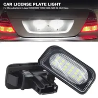 2pcs Canbus LED License Number Plate Light Assembly Replacement For Mercedes Benz C-class W203 R230 W209 C209 A209 SL CLK Class