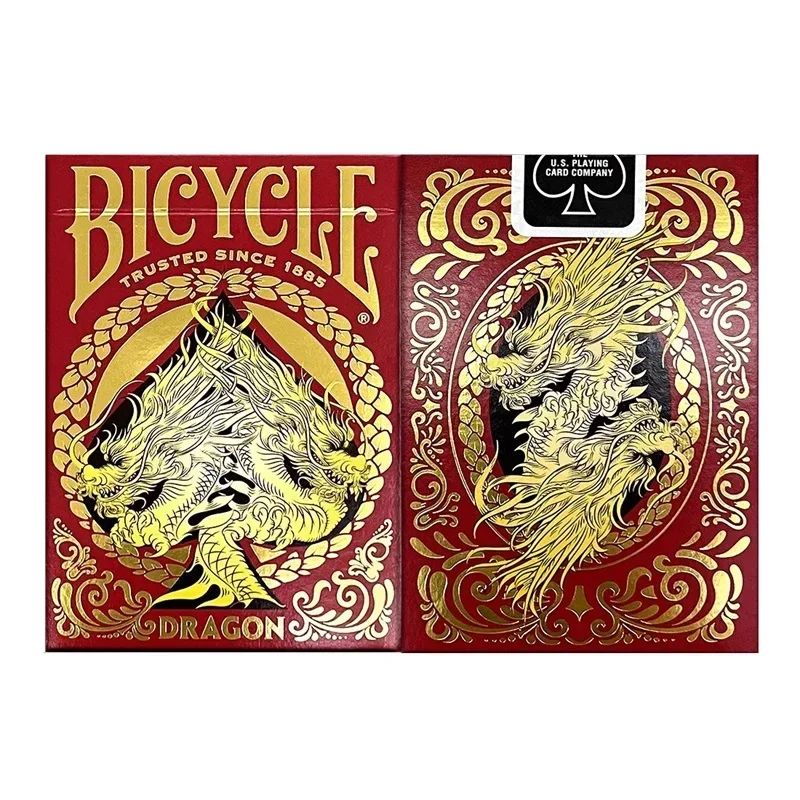 

Bicycle Dragon Red Playing Cards Deck Magic Card Games Magic Tricks