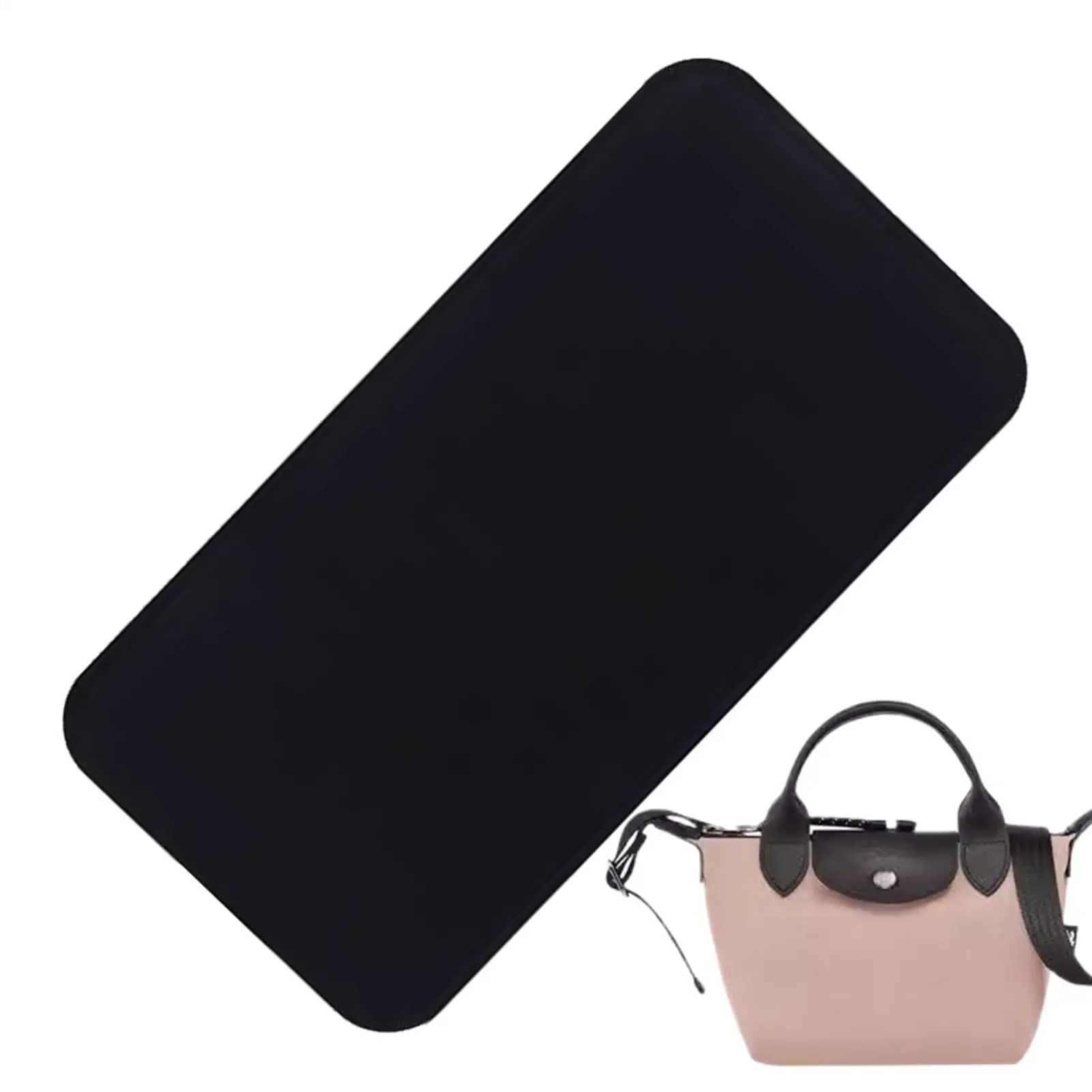 3 Sizes Felt Base Shaper Rectangle Bag Support Insert Base Black Handbag Base Insert Purse Bottom Insert Bag Stabilizer Bag