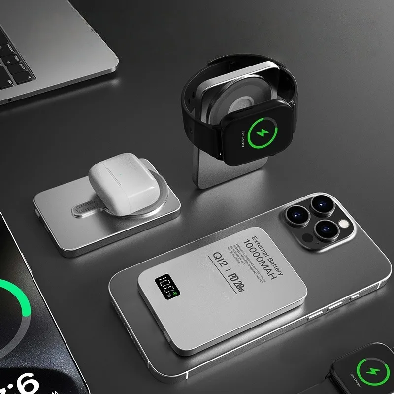 10000 mAh High-Capacity Power Bank Compact Portable and Super Fast Charging External Battery Pack