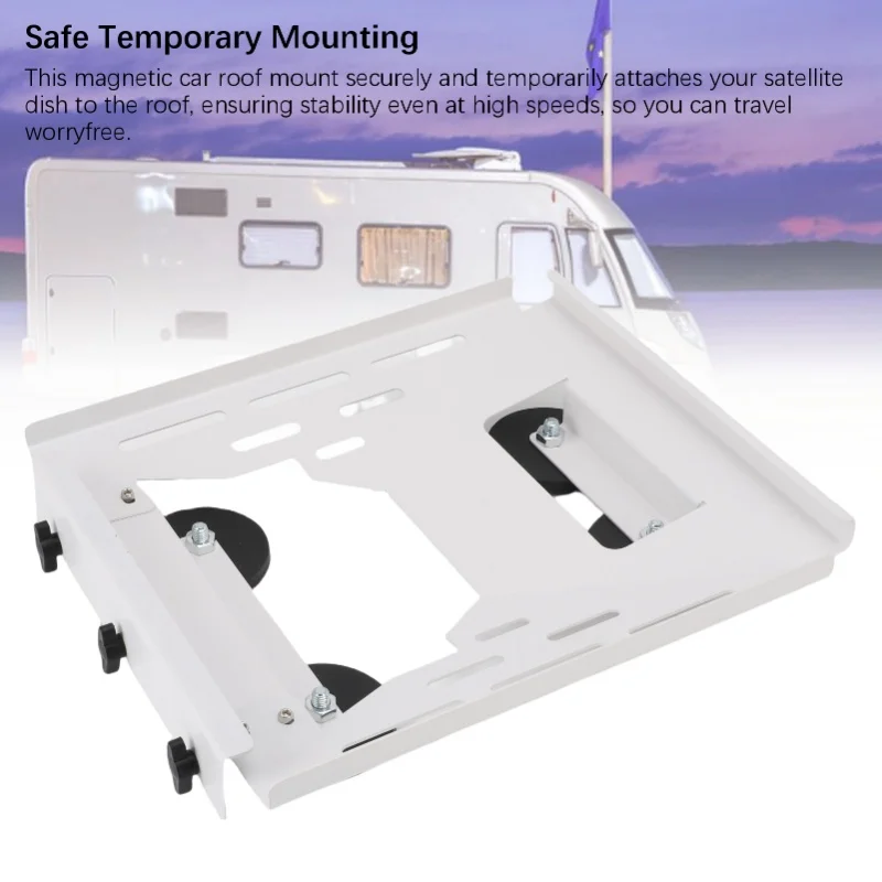 Magnetic Roof Mount Fit For Mini Iron 4 Magnets Quick Release Satellite Dish Car Roof Mounting Kit For RVs Boat Yachts SUVs