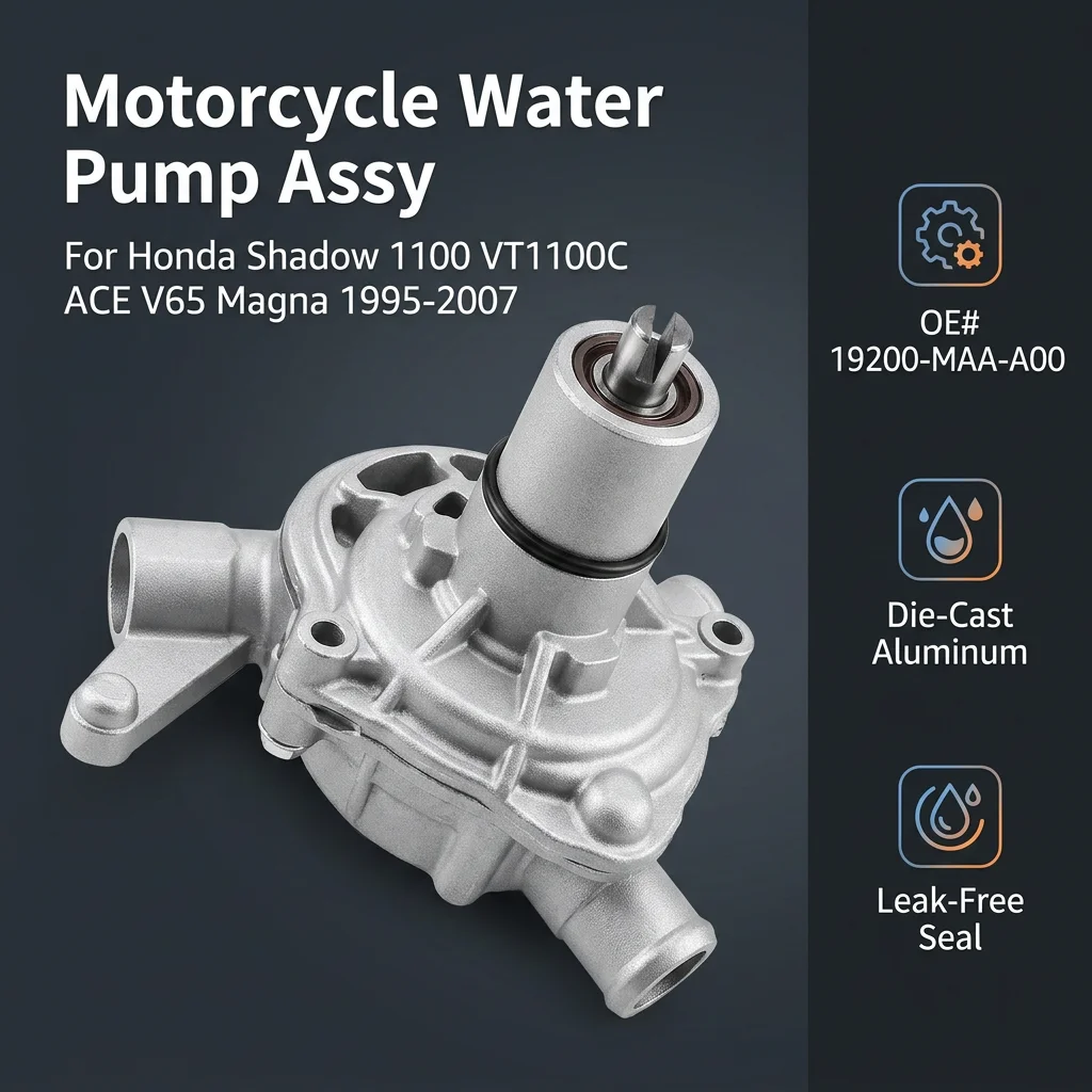 Motorcycle Water Pump Assy 19200-MAA-A00 For Honda Shadow 1100 VT1100C ACE V65 Magna 1995-2007