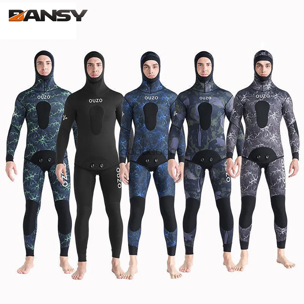 

Scuba Diving Suit 1.5MM Wetsuit For Men Neoprene Underwater Fishing Kitesurf Surf Surfing Spearfishing Jacket Pants Clothes