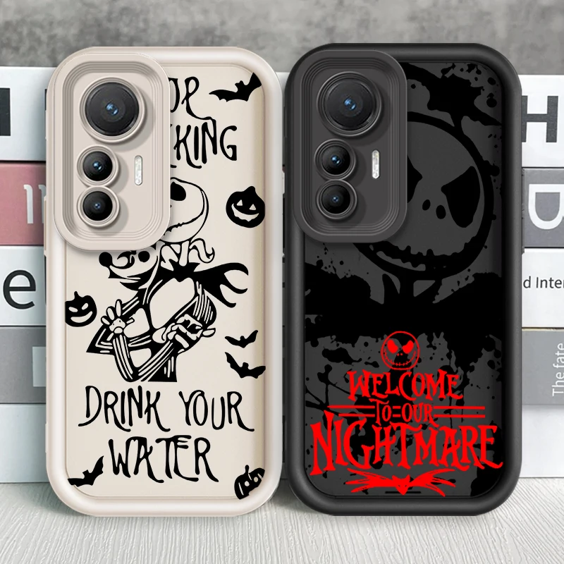 

The Nightmare Before Christmas Art Eye Ladder For Xiaomi MI 14 12T 11 Lite Poco M3 X5 X4 F5 F4 F3 F2 GT Pro 5G TPU Phone Case