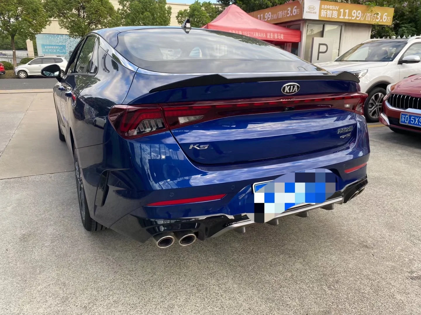 For New KIA K5 optima (DL3) spoiler 2020 2021 high material rear wing V style spoiler accessories body kit