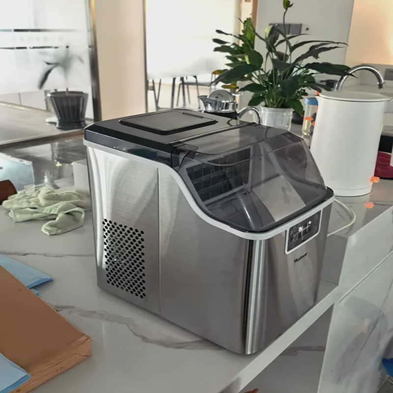 

Ice Maker Commercial Milk Tea Shop Small Household Fully Automatic Ice Cube Making Machine