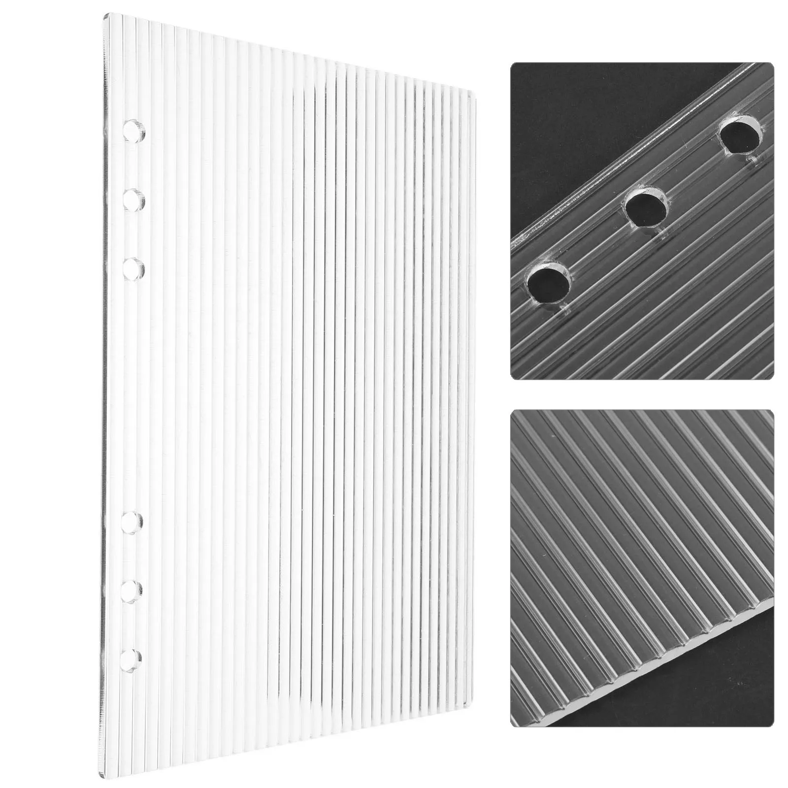 

Binder Cover 6 Hole Diary Acrylic Enclosure Shell A5 Organizer Notebook Notepad