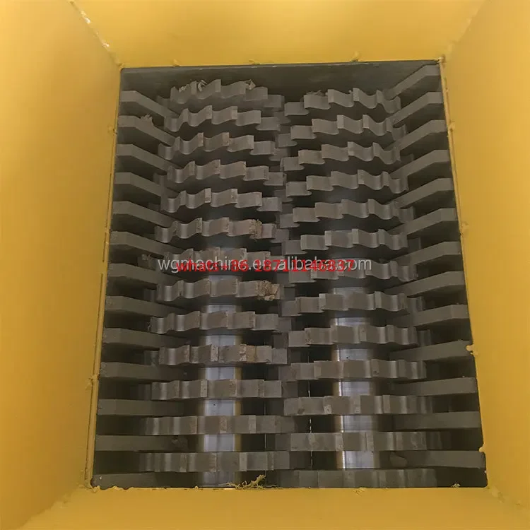 Customized double shaft metal pallet shredder machine fiber mini knife box for sale