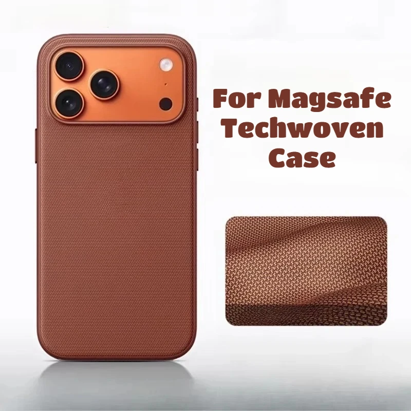 Premium Sle Tech Woven Magnetic Adsorption Phone Case For Apple IPhone 17 Pro Max 17 Pro A