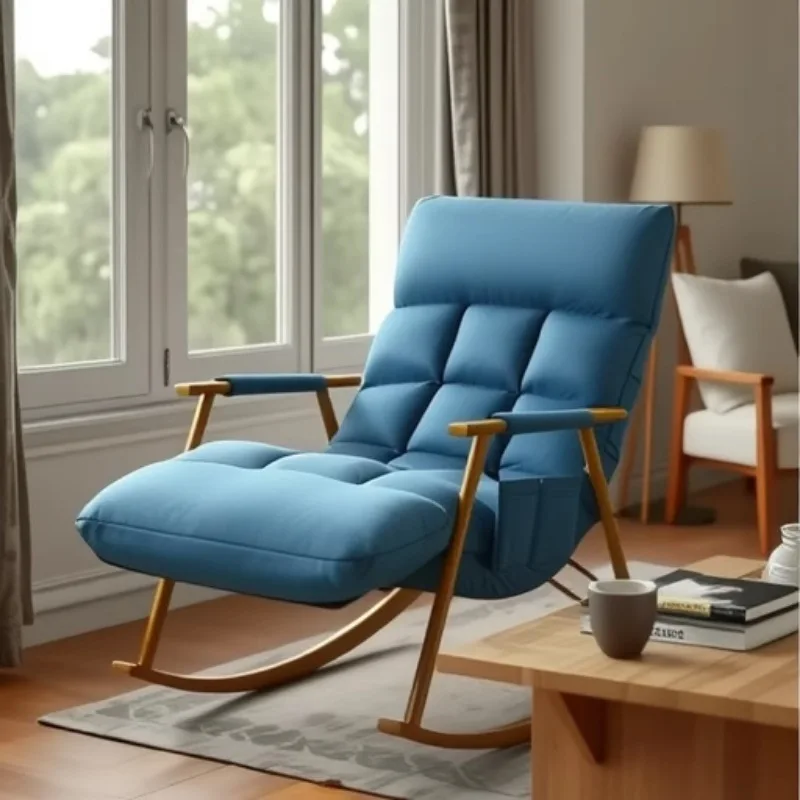 HYS  room rocking recliner adult sleeping lazy chair balcony home leisure sofa rocking