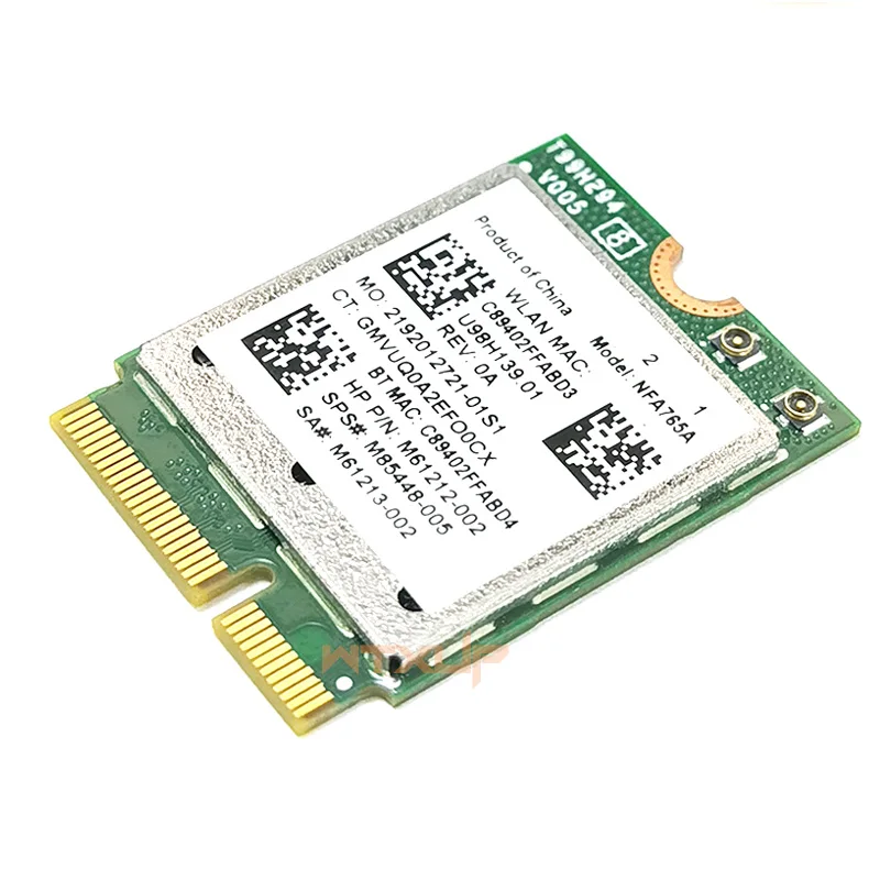 QCNFA765 M2 Key E Wi-Fi 6 BT 5.2 M.2 NGFF Module wifi network card adapter NFA765A 802.11ac/ax 2.4G/5G/6G 2400mbps