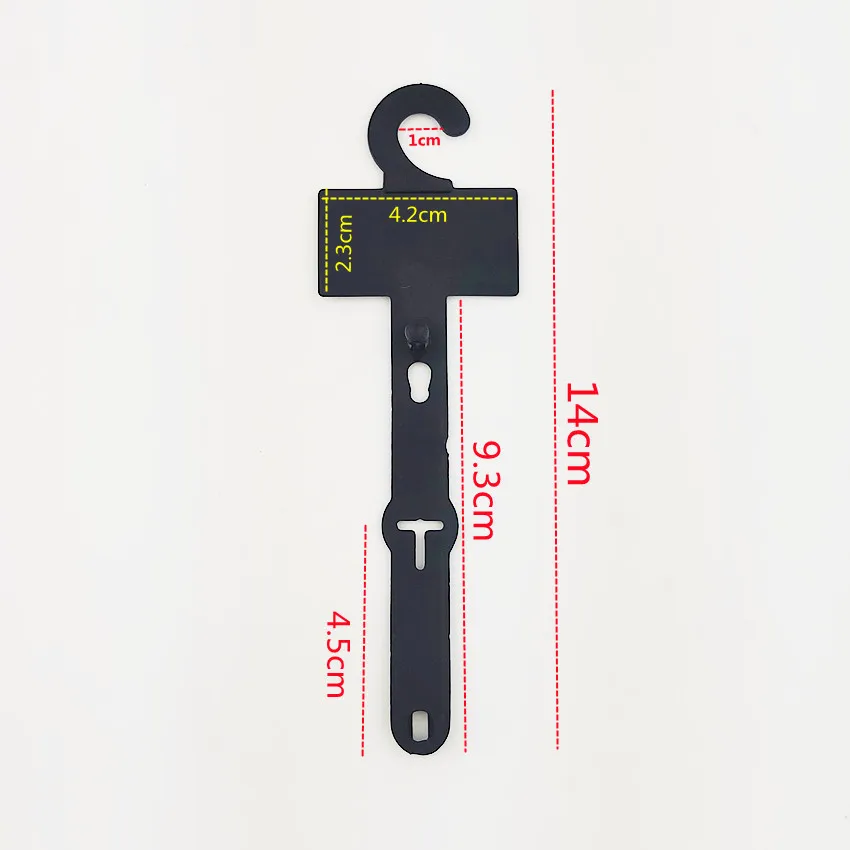 200 Pezzi Clip Espositori in Plastica per Accessori di Abbigliamento, Fibbie per Cinture in Pelle PP, Ganci per Esposizione HK10