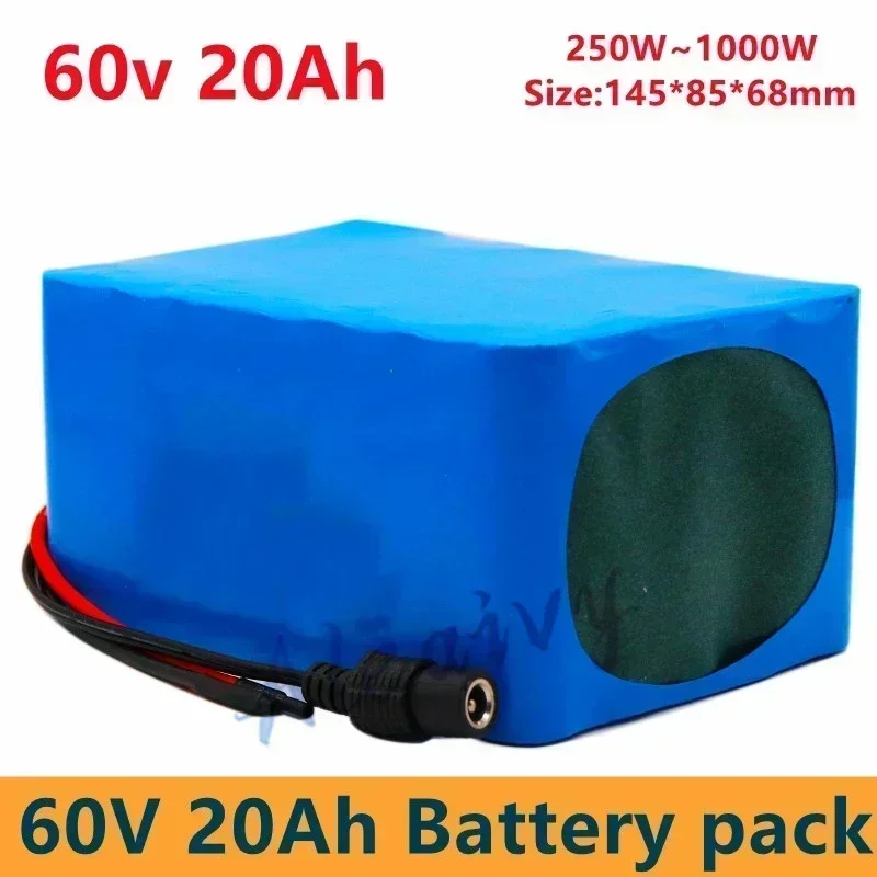 

60V 16S2P 20Ah 18650 lithium-ion battery pack 67.2V lithium-ion 20000mAh electric power lithium battery with 30A BMS 750W 1000W