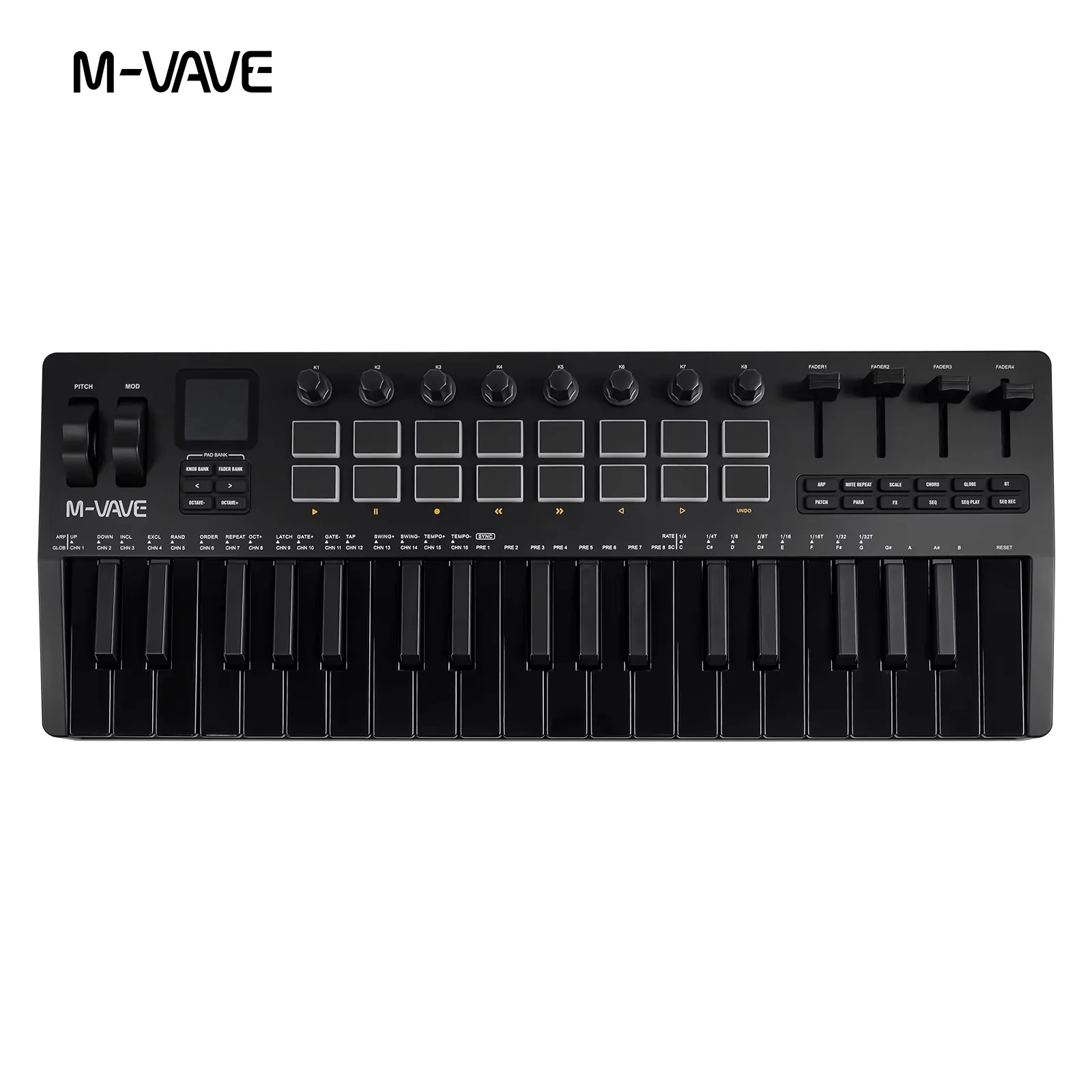 M-VAVE SMK-37 PRO – 37-клавишн – обзор и цена Midi Controller Pad