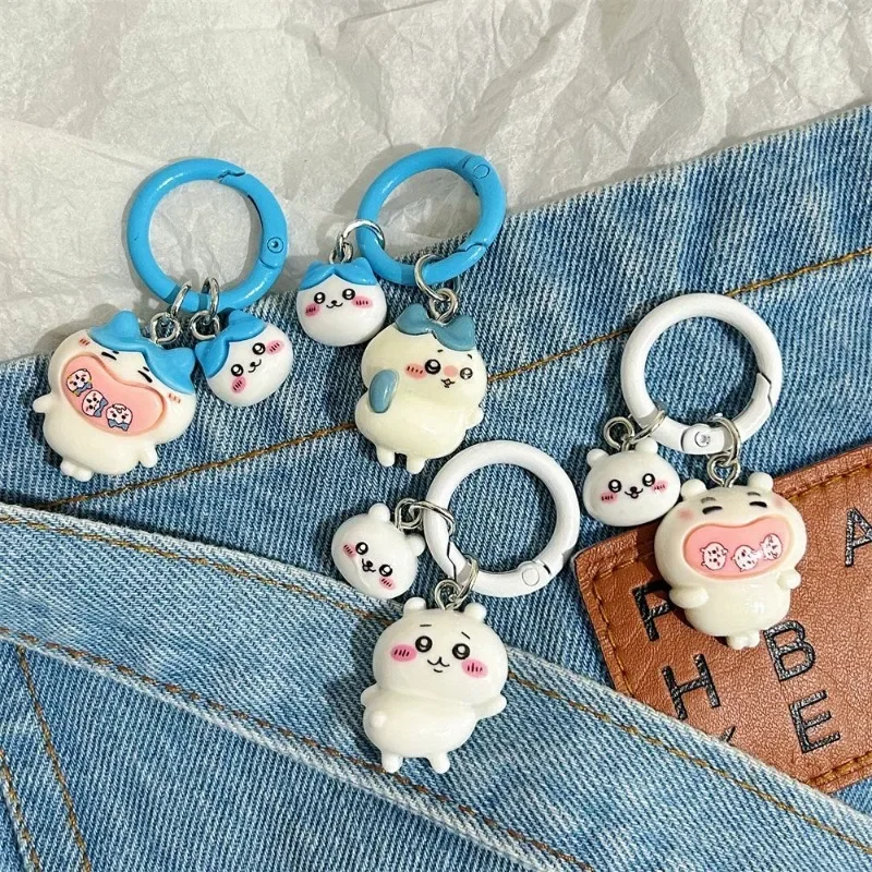 

Chiikawa Hachiware Anime Peripheral Cartoon Mini Keychain Coin Purse School Bag Decorative Pendant High-Looking Holiday Gift