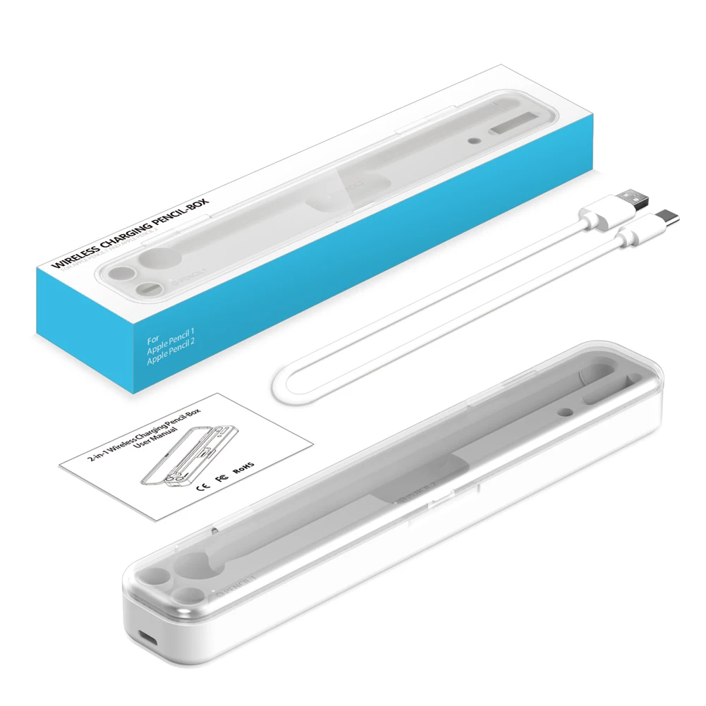 

Wireless Charger Case Wireless Charging Pen Holder Wireless Charger Pen Case for Apple Pencil 1 2 for iPad Pencil 1 2