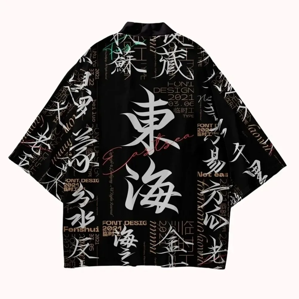 Kimono Cardigan Japanese Men Yukata Harakuju Asian Japanese Clothes Samurai Costume Anime Kimono Streetwear Haori Male