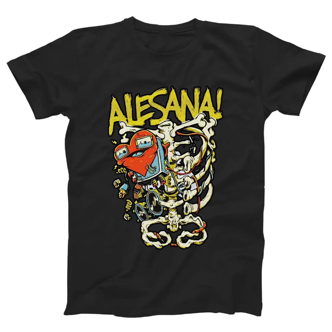 Alesana Homme Short Sleeve Black T-shirt P81A839