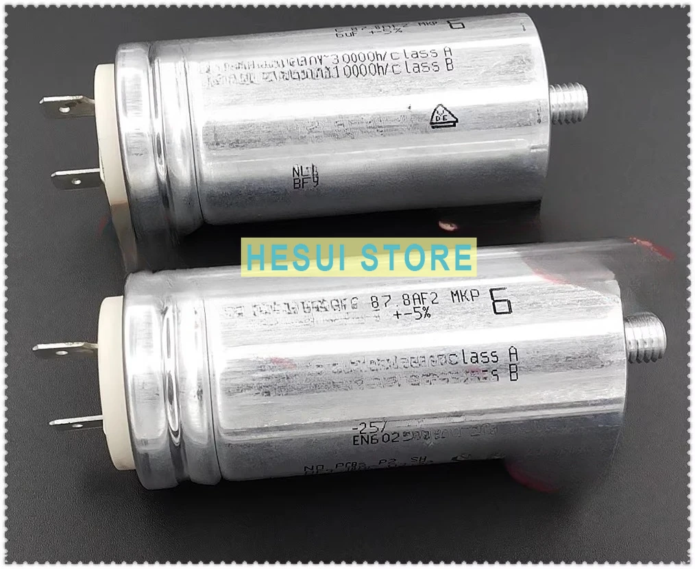 AV C.87.8AF2 MKP 6uF 420V fan motor start-up capacitor