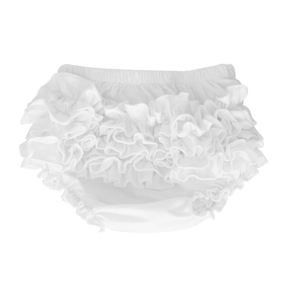 

Cotton-edged Girl Bloomers White Newborn Clothes Toddler Panties Short Pants Diaper Baby Girl Pants Cover