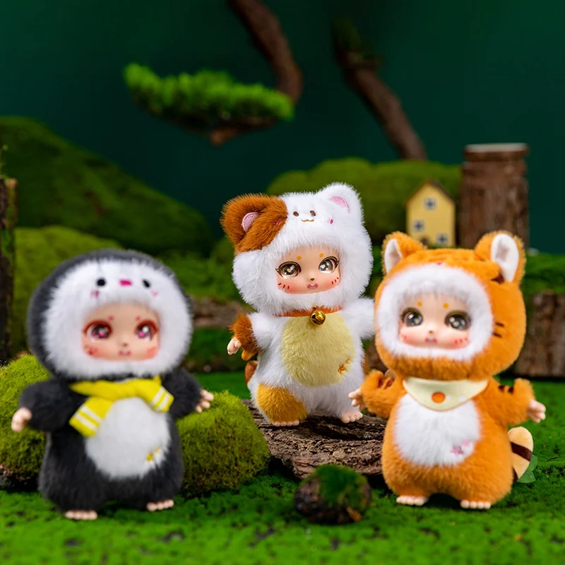 

Cartoon V2 Anime Doll Cute ierce beasts attack Vinyl Face Figure Surprise Bag Pendant Keychain Plush Toy Kids Xmas Gifts