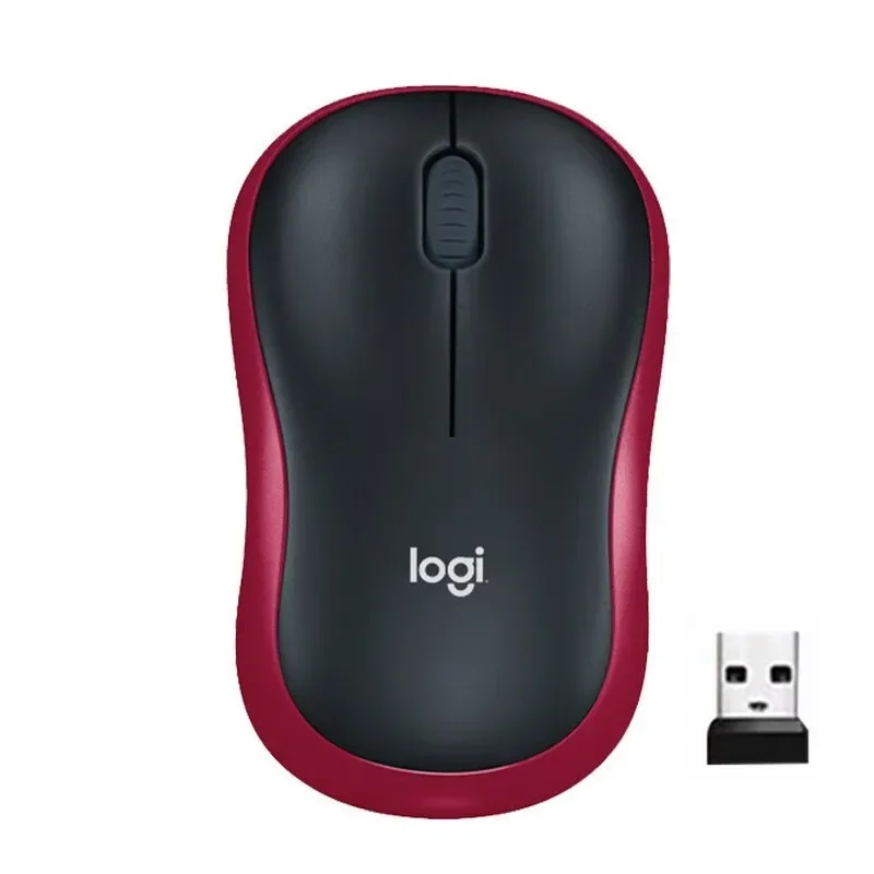 Logitech M185 Wireless Mouse Silent Click 2.4G USB 1000DPI Long Battery Life Compact for PC Laptop Office Gaming Mouse