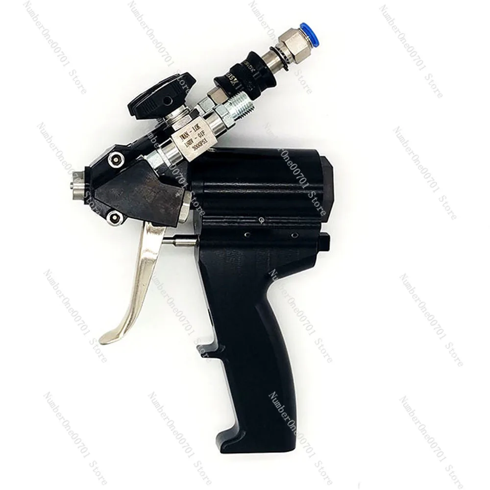 Polyurethane Foam Spray Gun Pneumatic High Pressure Coating Spray Gun Max.35Mpa 1-12kg/min 0.2-1.2Mpa 1.6MM P2 PU Foam Spray Gun