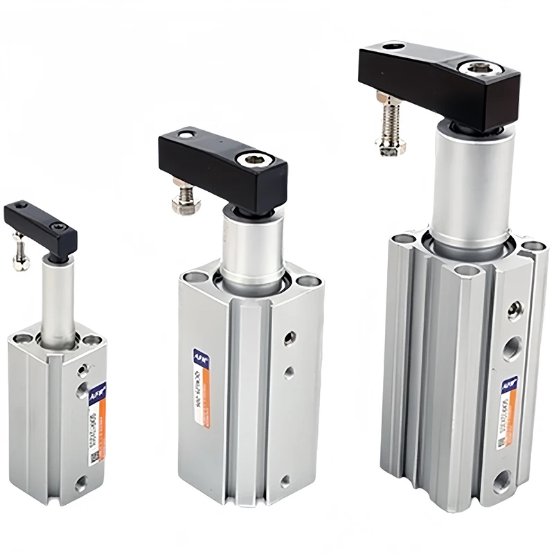 Afr QCK Rotary Clamping Cylinder QCKL QCKR 12/16/20/25/32-10S 20S 30S Swing Clamping Pneumatic Cylinder with Cross Arm