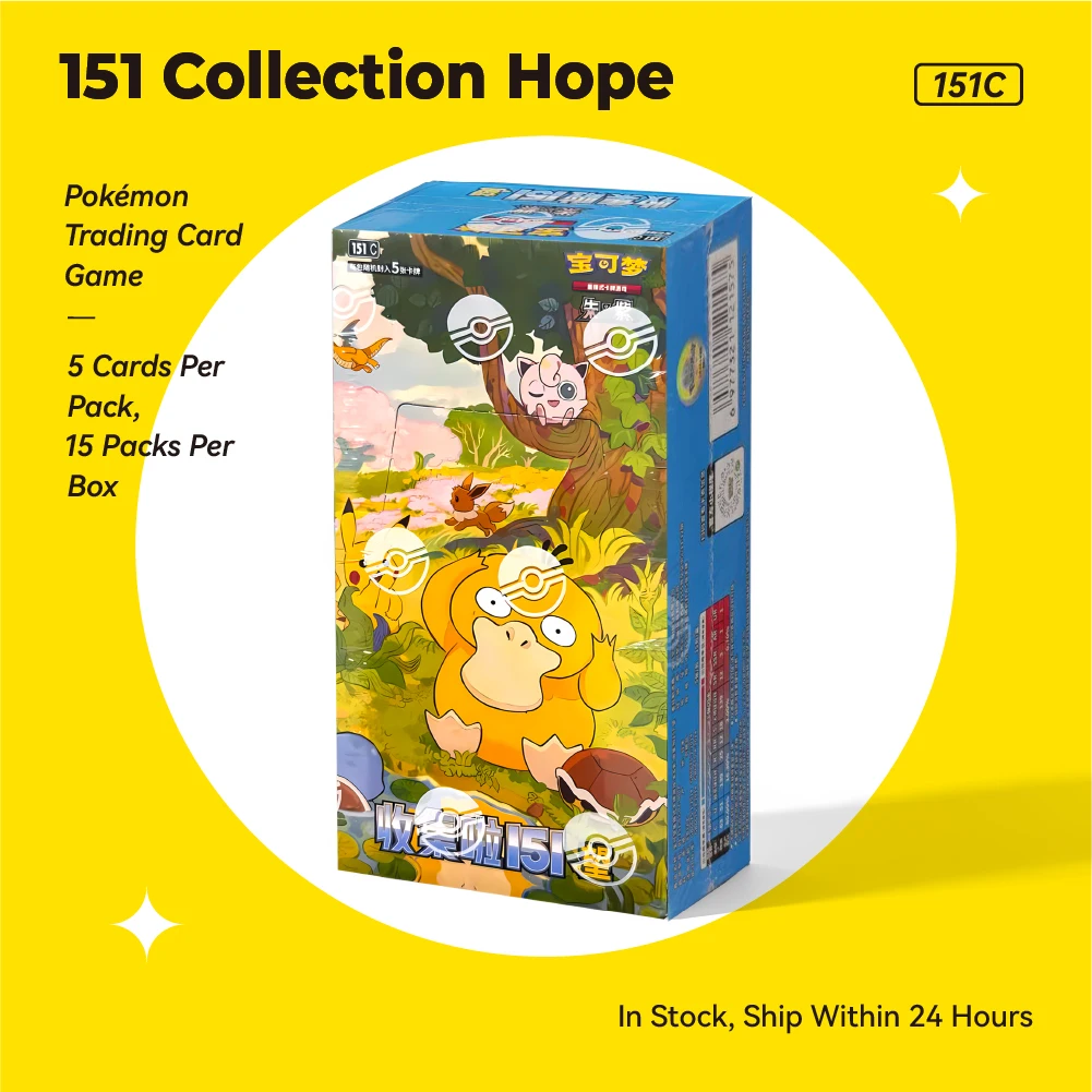 In Stock Chinese Pokemon PTCG Cards Scarlet & Violet 151 Collection Gem Pack Vol.1 Vol.2 Vol.3 Vol.4 Vol.5 Kids Gift Original