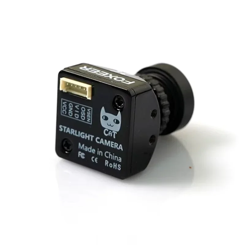 FOXEER CAT4 Micro/mini 1200TVL StarLight FPV cámara de visión nocturna 0.00001Lux baja latencia bajo ruido para RC FPV Racing Quadcopter